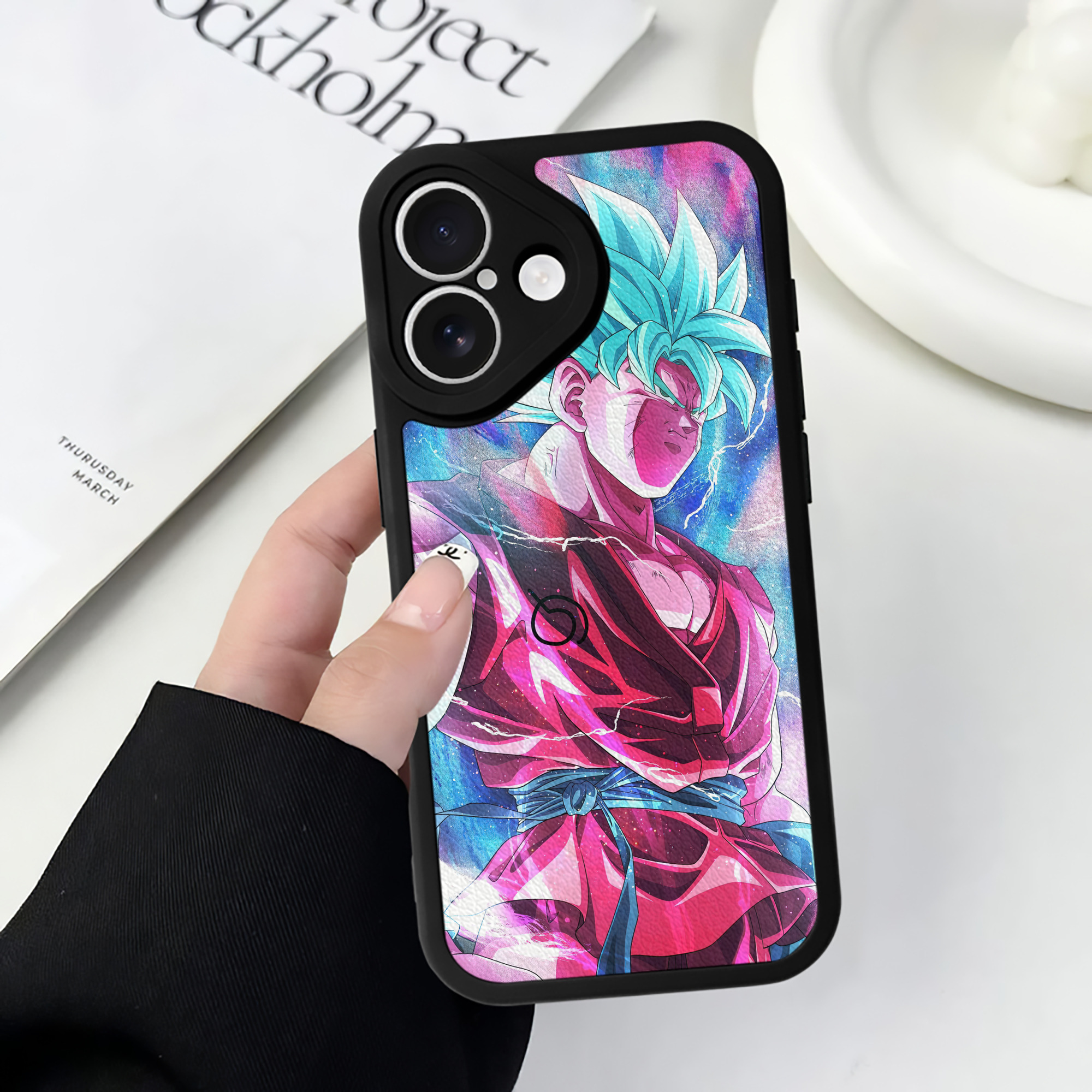 （画像用） ドラゴンボール DRAGON BALL 【iPhone 16シリーズ対応】シリコンスマホケース（レザー調） 材質：シリコン